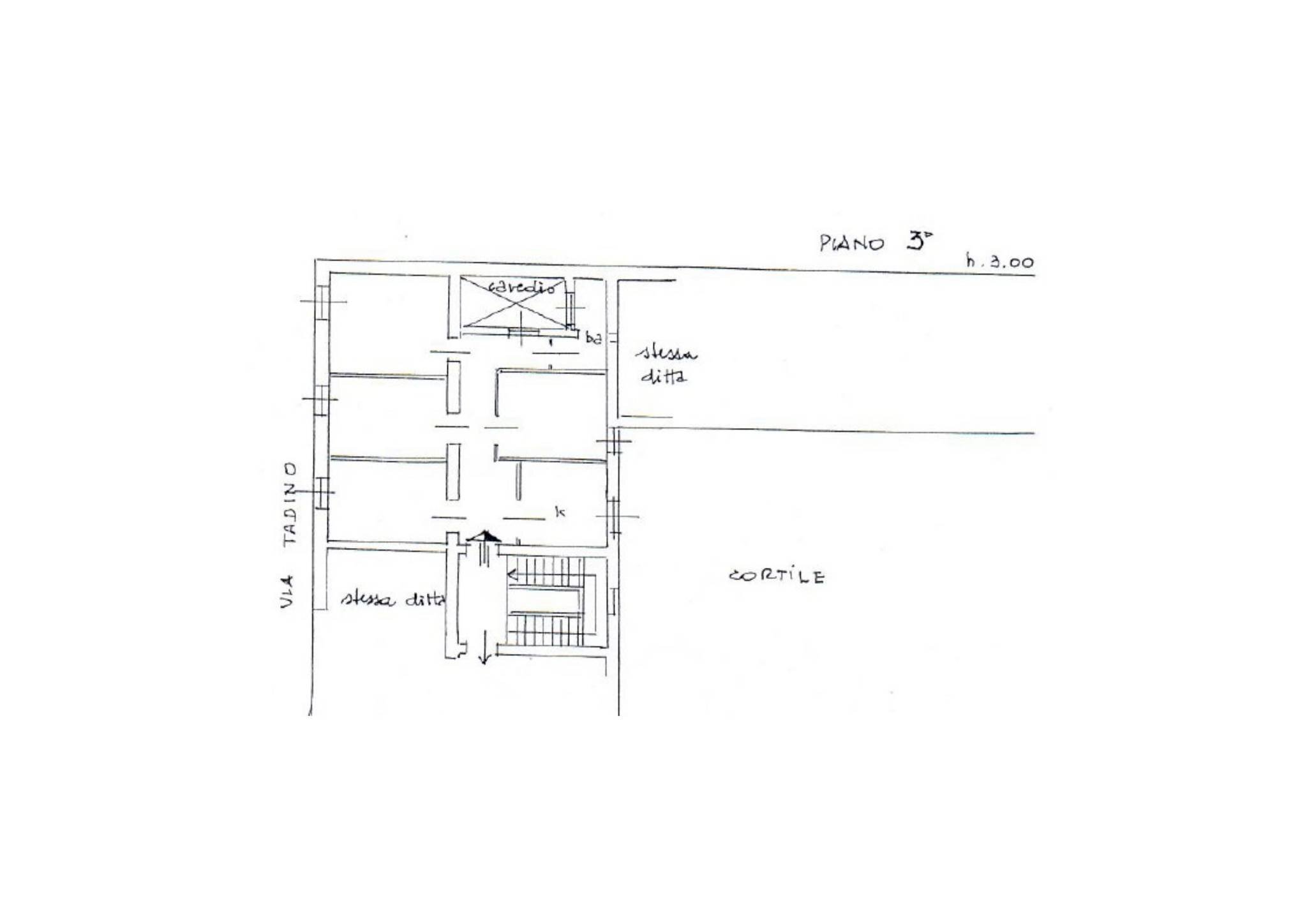 Terreno non edificabile via Alessandro Tadino, 18, Milano - planimetria 1
