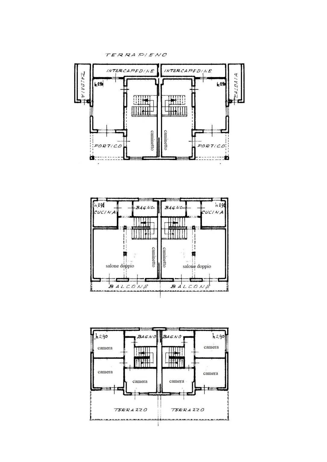 Villa via Appio Claudio, Mompeo - planimetria 1
