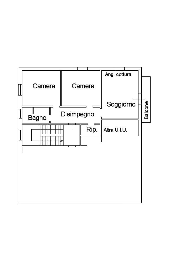 Trilocale via Arturo Solari, Bologna (zona Corticella) - planimetria 1