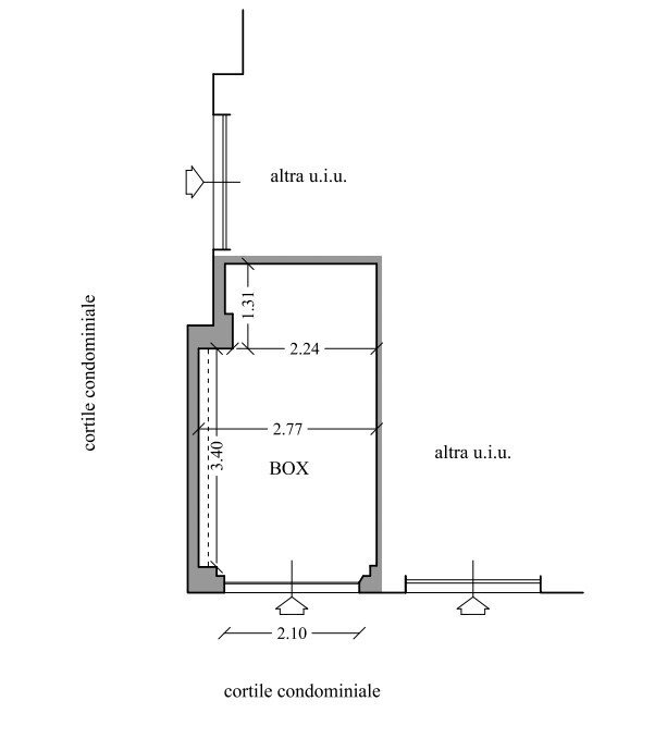 Box via della Chiusa, Sestri Levante - planimetria 1