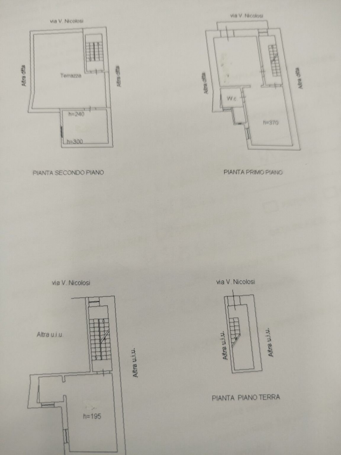 Independent house via Vicario Nicolosi, 14, Aci Castello - floor plans 1