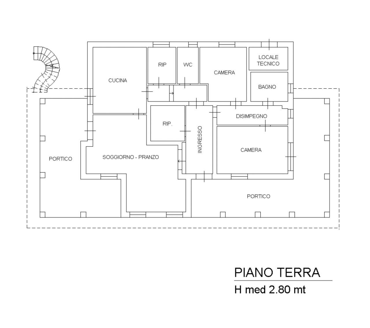 Villa via FONTANELLE 11, Tortoreto - floor plans 1