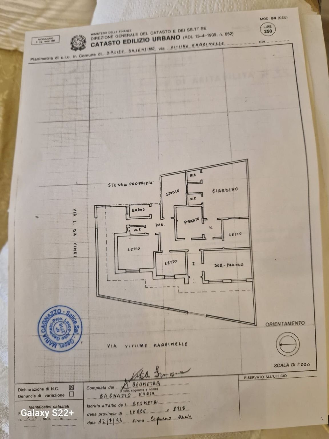 Villa via Marcinelle ang. L. Da Vinci, Salice Salentino - planimetria 1