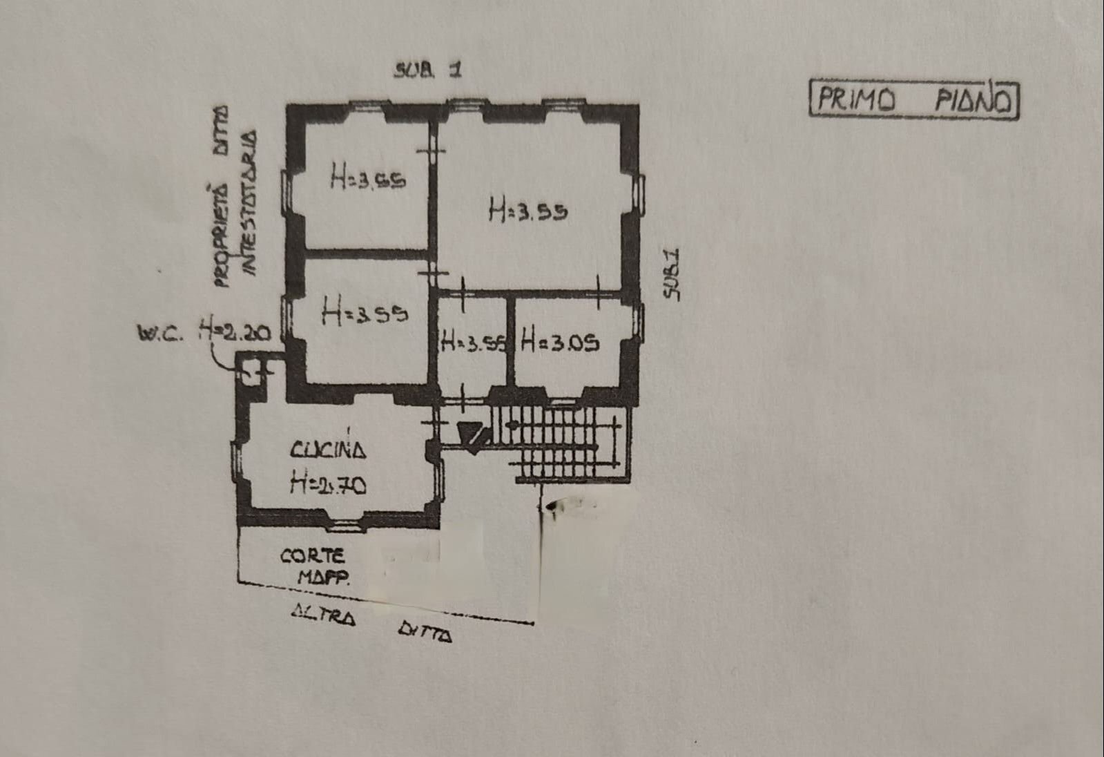 Rustico via Oneto, San Colombano Certenoli - planimetria 1