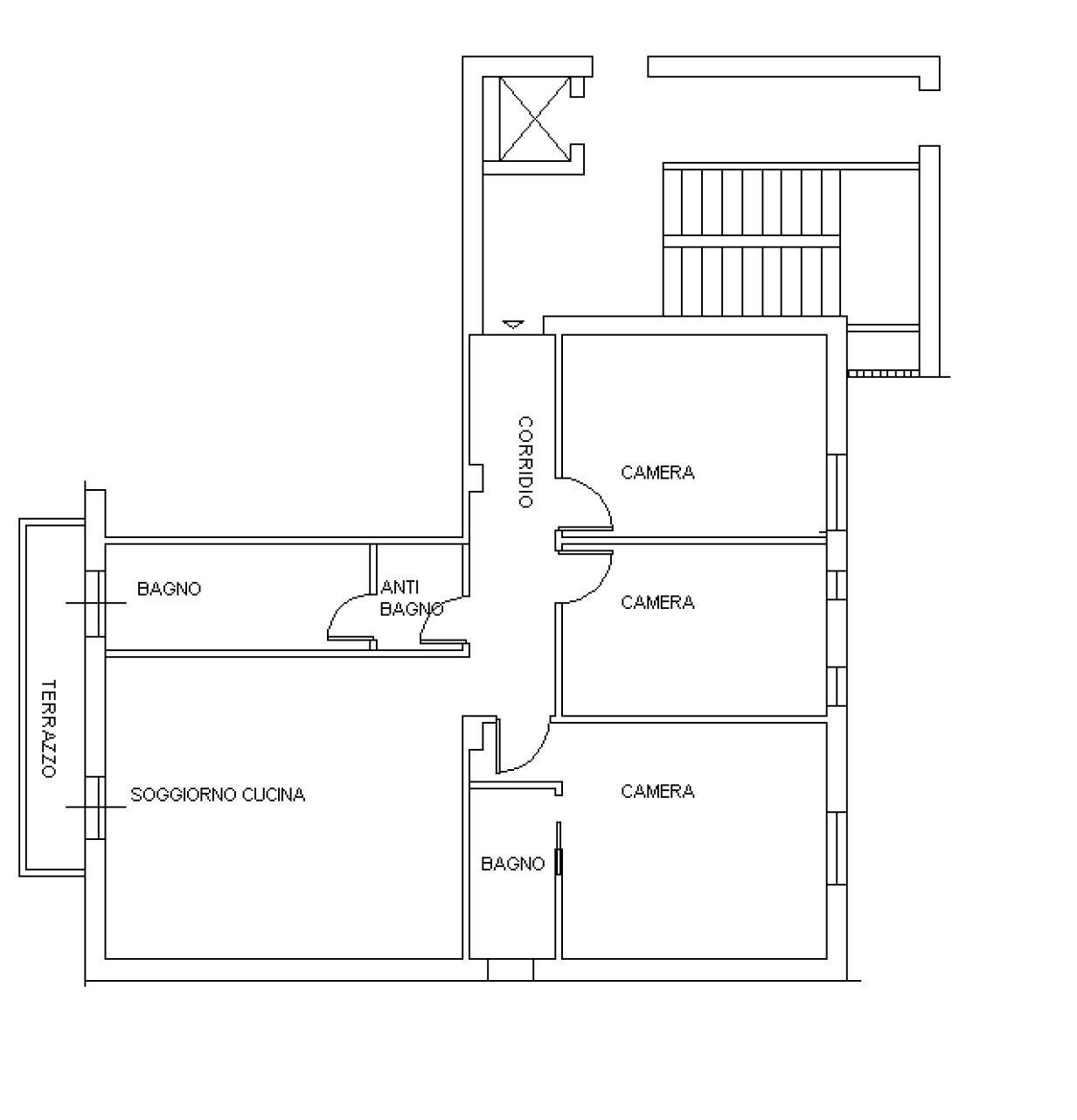 Four-room apartment via Leonardo da Vinci, 54, Alghero - floor plans 1