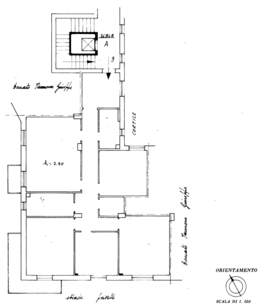Appartamento via Eugenio de Riso, 77, Catanzaro - planimetria 1