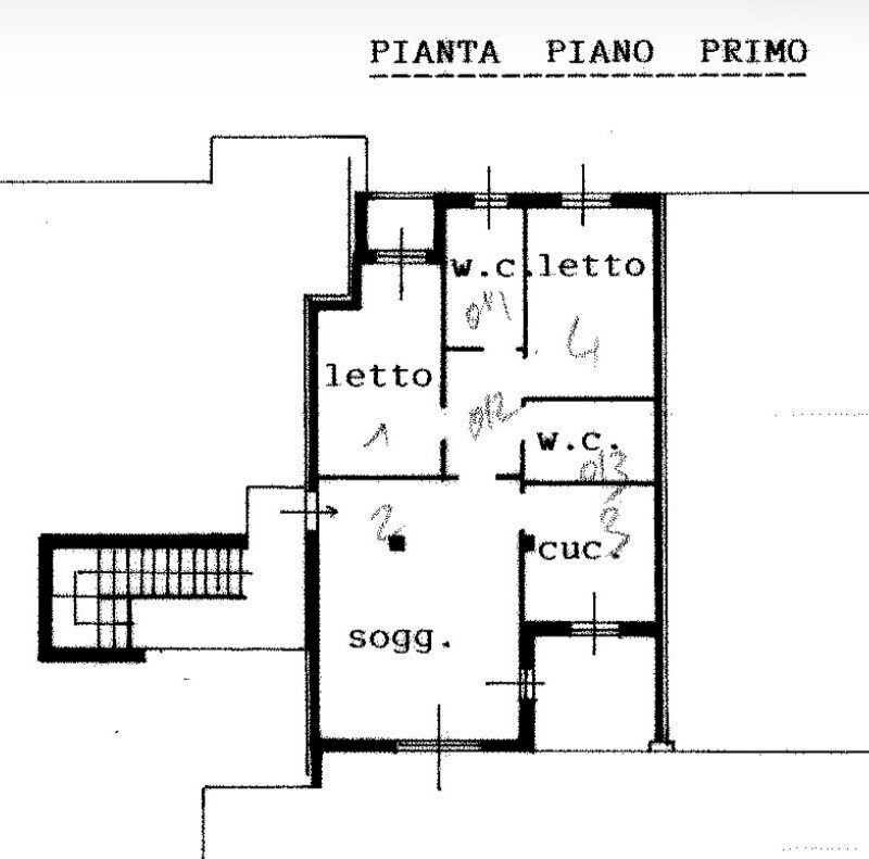 Trilocale via Alfredo Catalani, 73, Settimo Milanese - planimetria 1