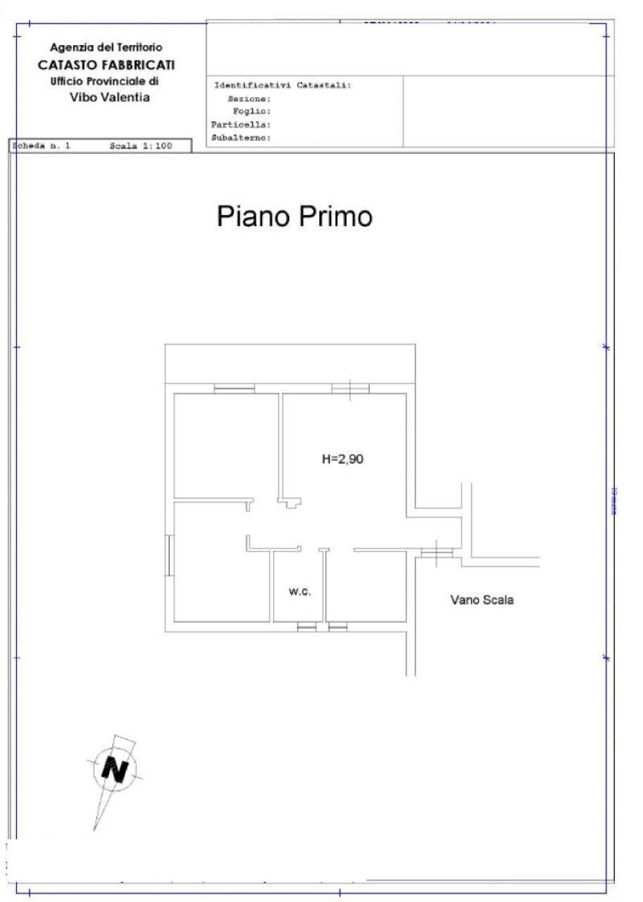 Ufficio contrada Colamaio, Pizzo - planimetria 1