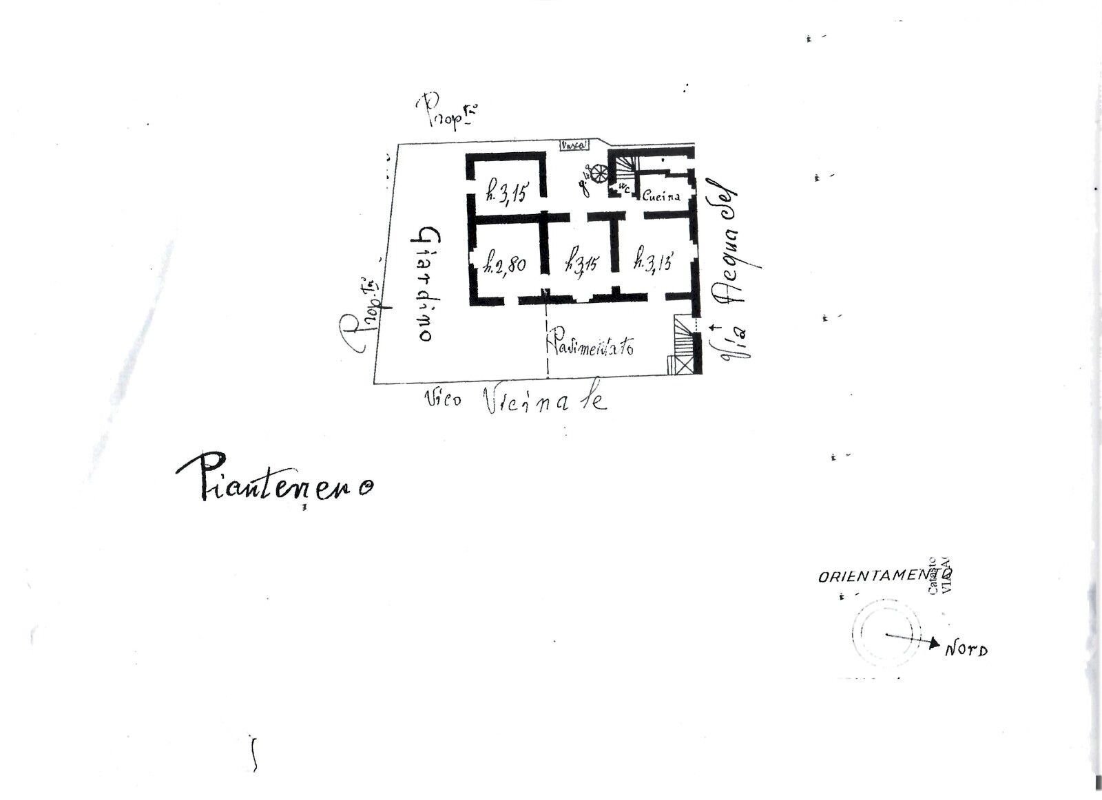 Independent house contrada Acqua del Conte, Messina - floor plans 1
