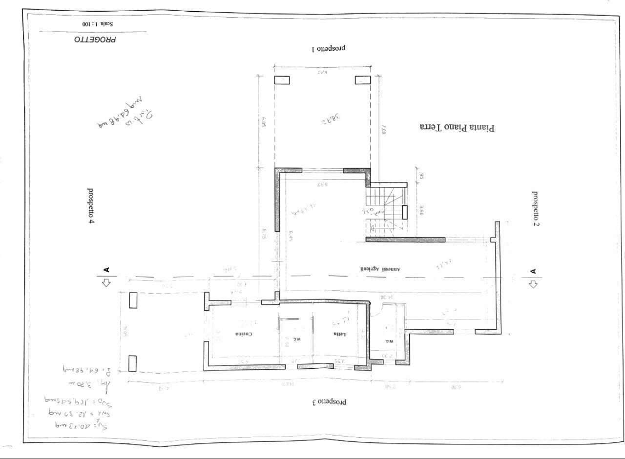 Agricultural land contrada Santa Lucia, Altavilla Silentina - floor plans 1