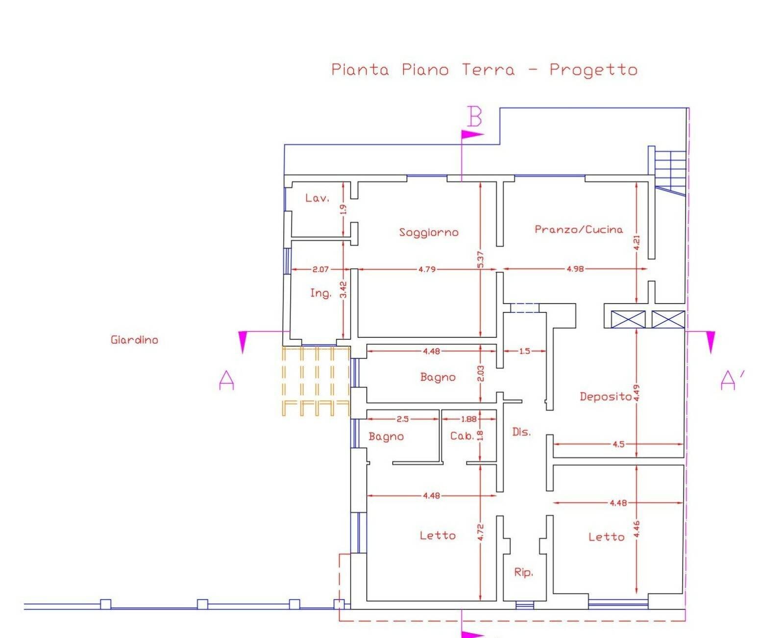 Villa via Venezia, 32, Ugento - planimetria 1