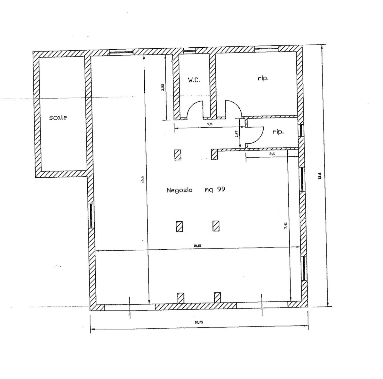 Food - Gastronomy via Trieste, 37, Alba Adriatica - floor plans 1
