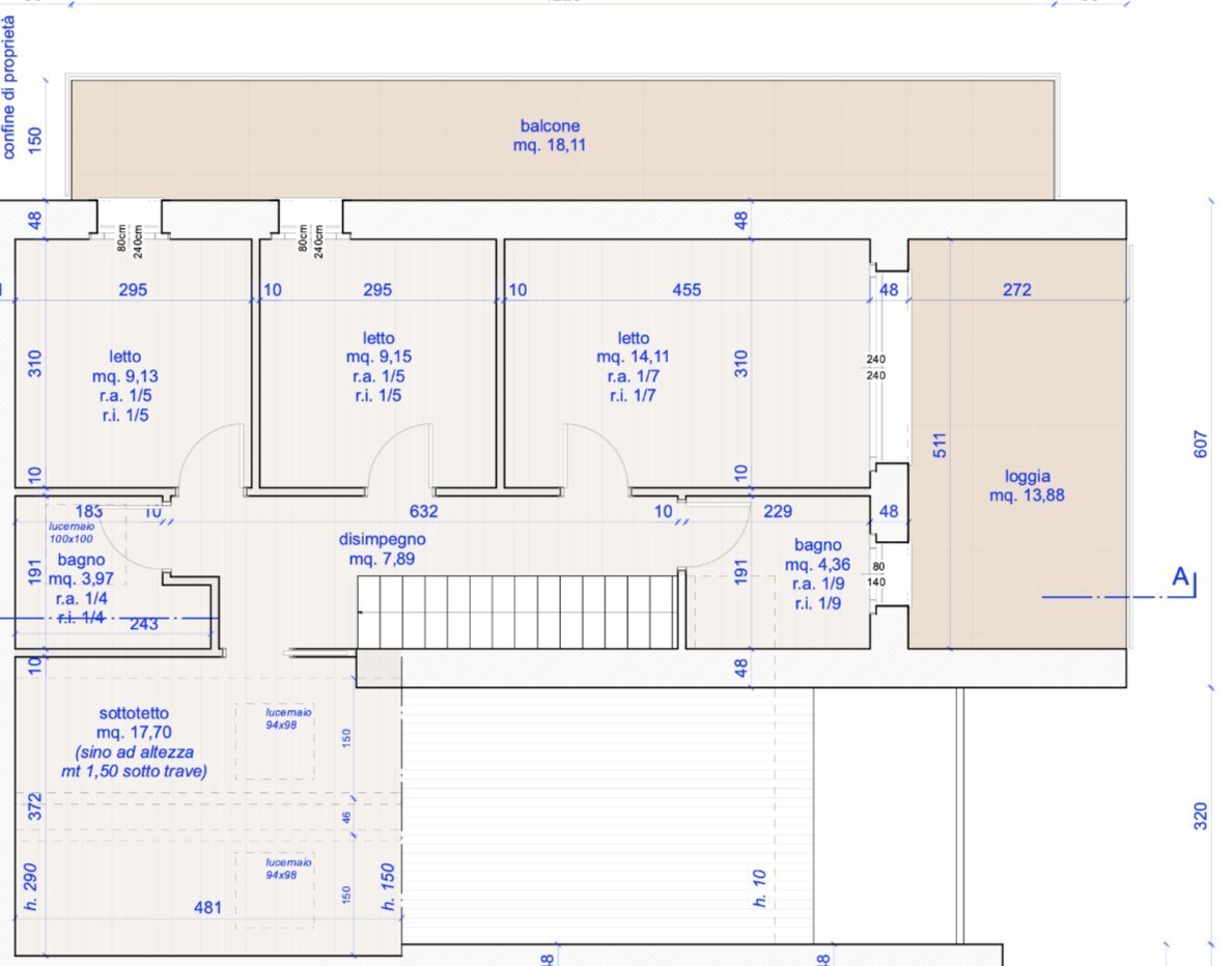Villa via Levanto, Cesena - floor plans 1