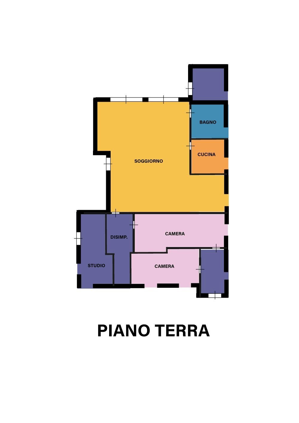 Quadrilocale via Pietro Mascagni, Castelnuovo Rangone - planimetria 1