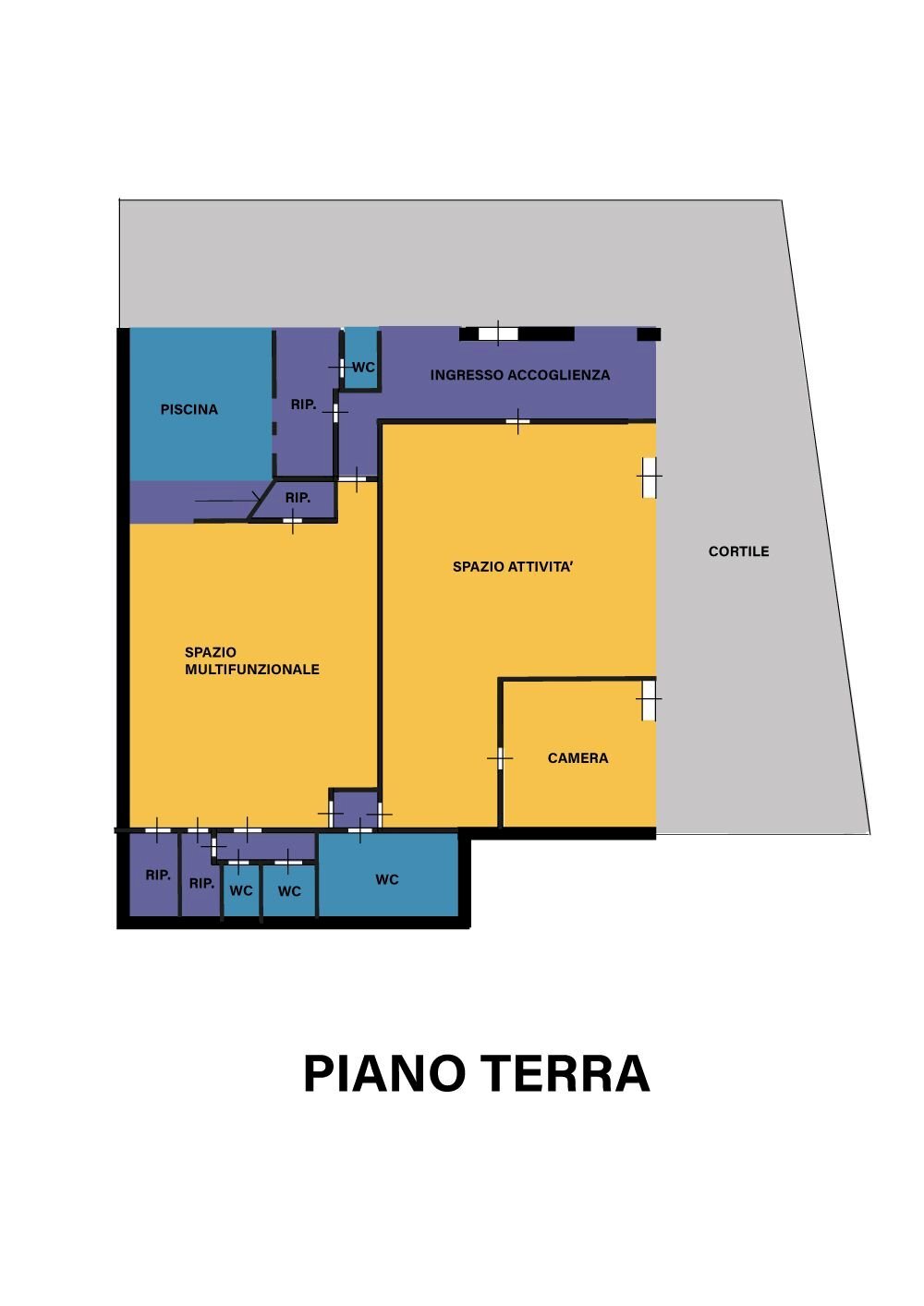 Shop via Bolsena, Cervia - floor plans 1