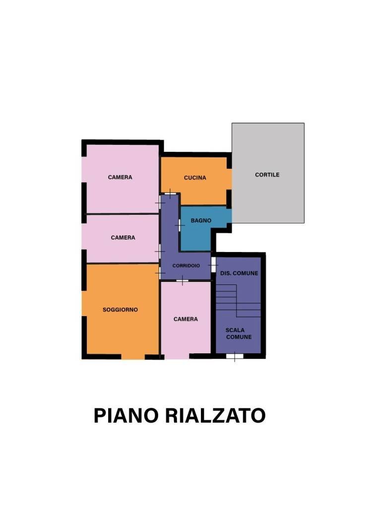 Quadrilocale via Giacomo Puccini, Modena - planimetria 1