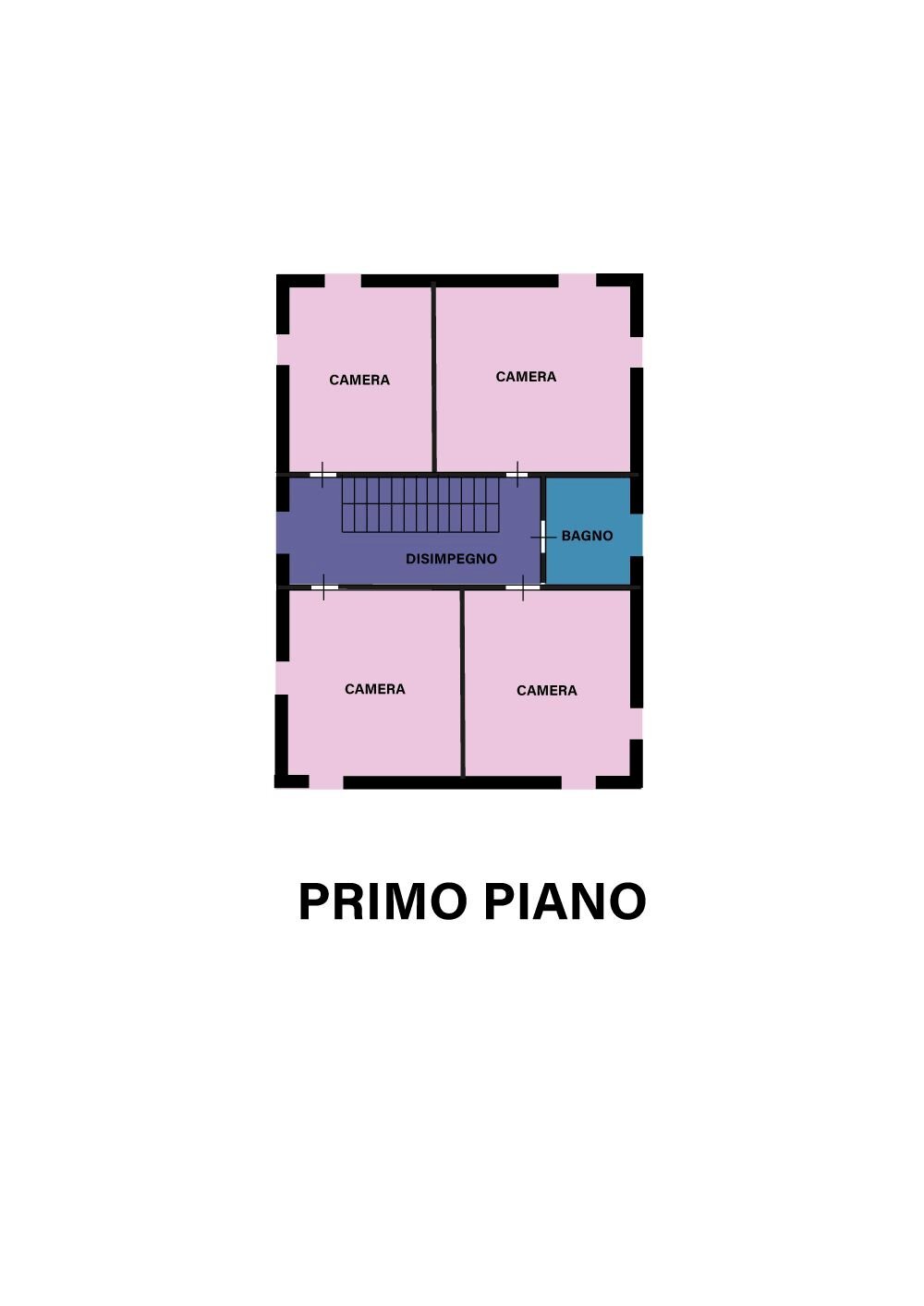 Villa via Rovescio, Cesena - floor plans 1