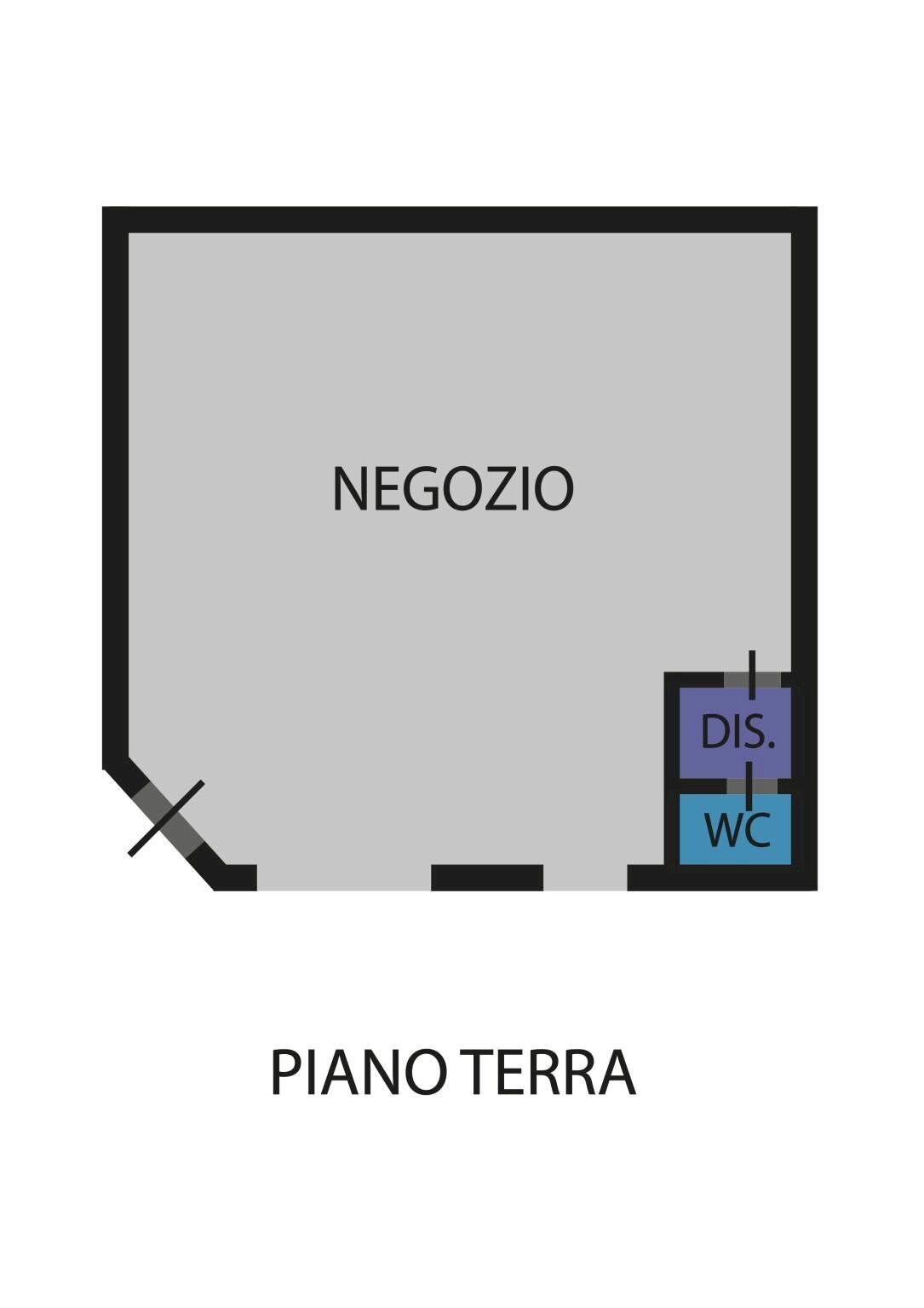 Attività Commerciale via Fornarina, Faenza - planimetria 1