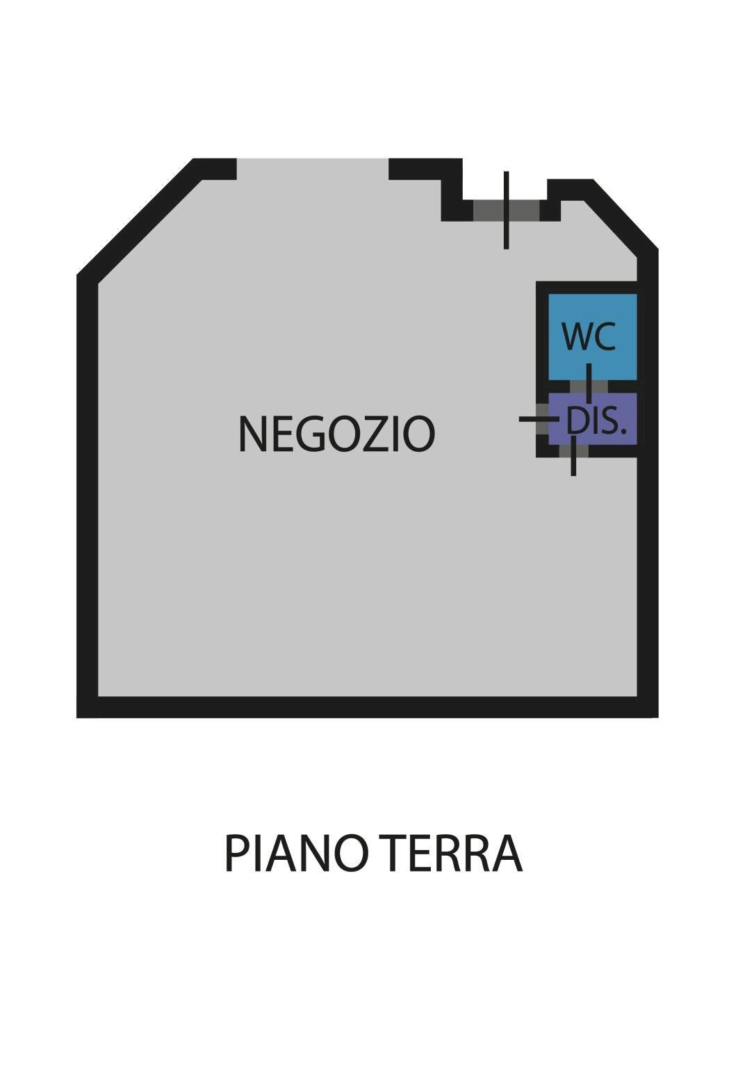 Attività Commerciale via Fornarina, Faenza - planimetria 1