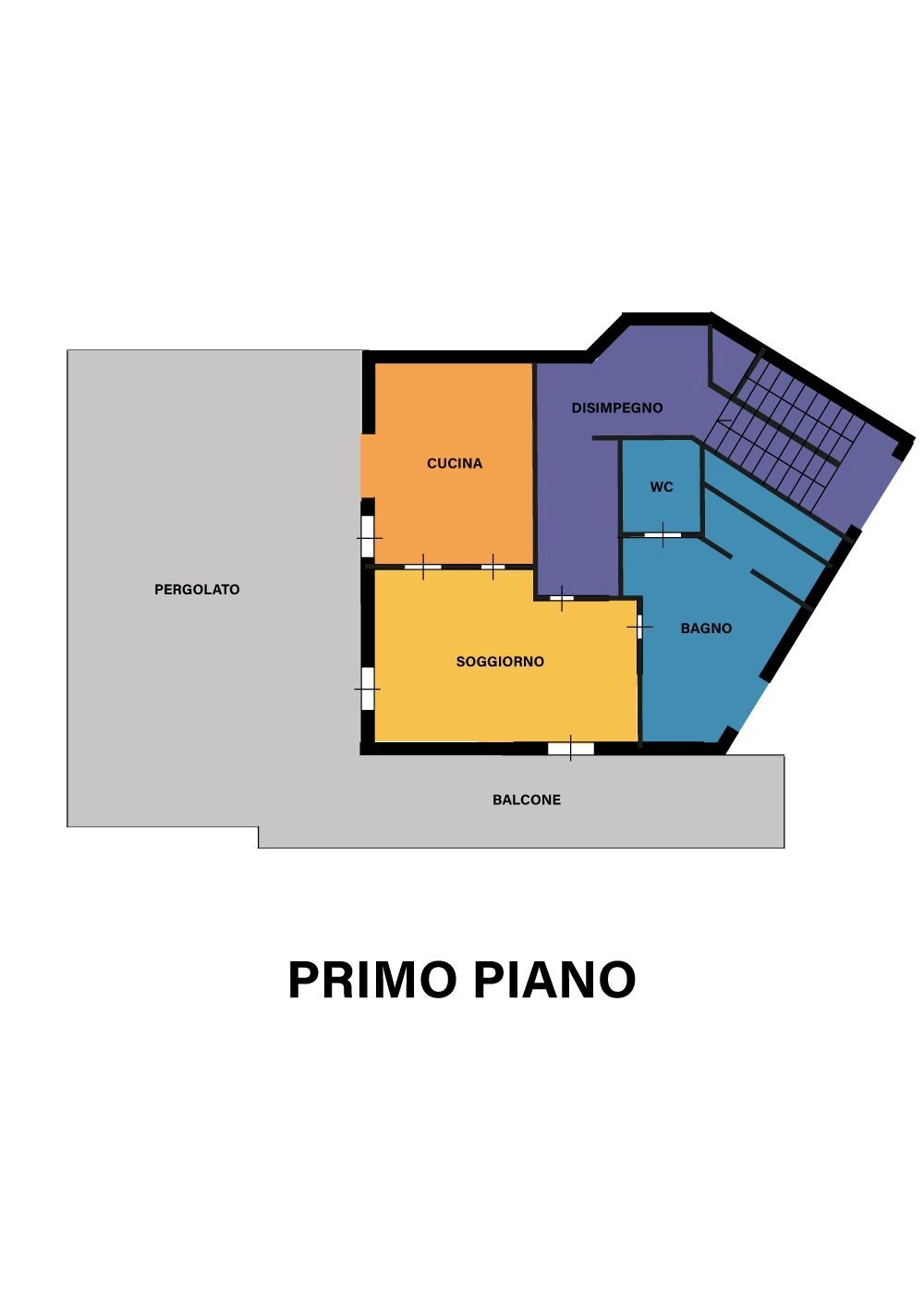 Independent house viale della Libertà, Predappio - floor plans 1