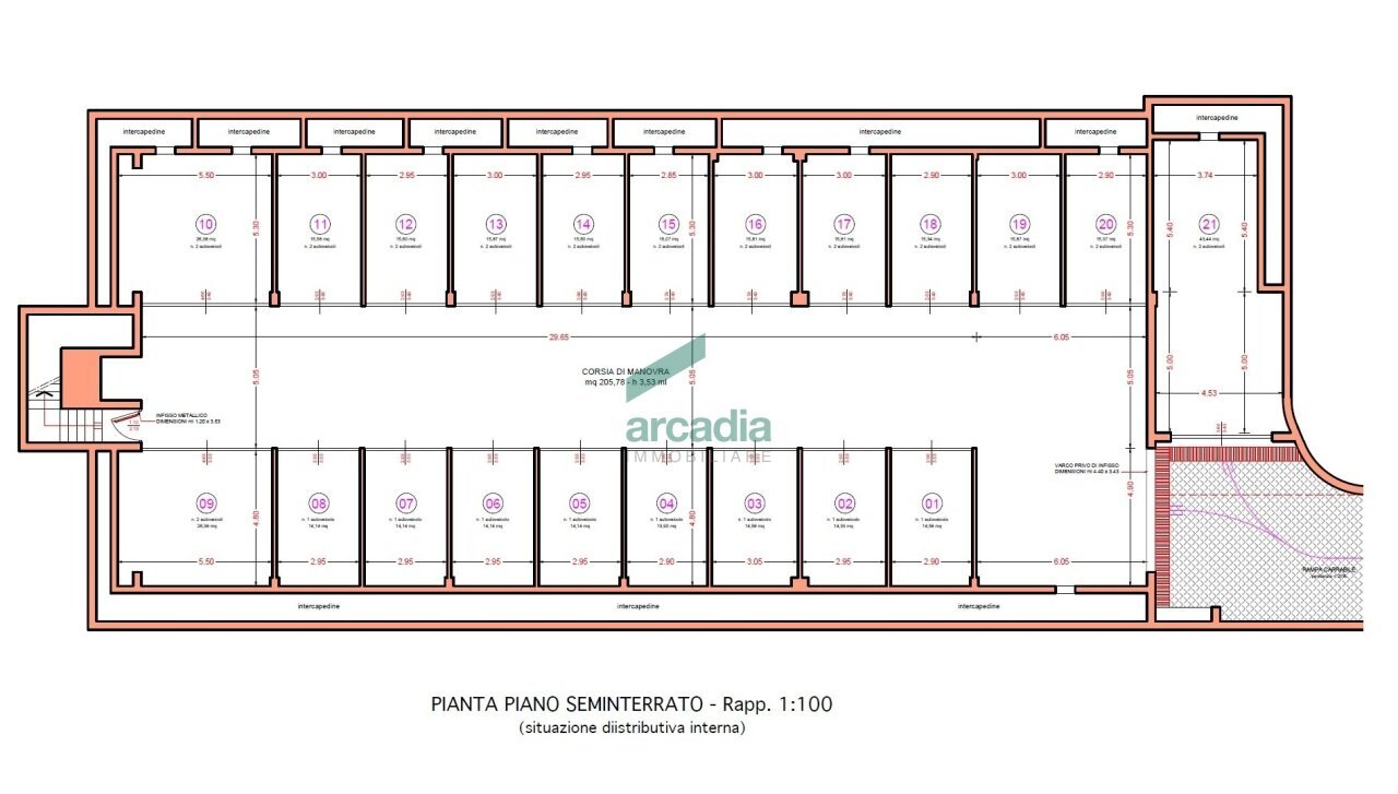 planimetria - Box Via Ferdinando Palasciano 5, Bari - floor plans 1