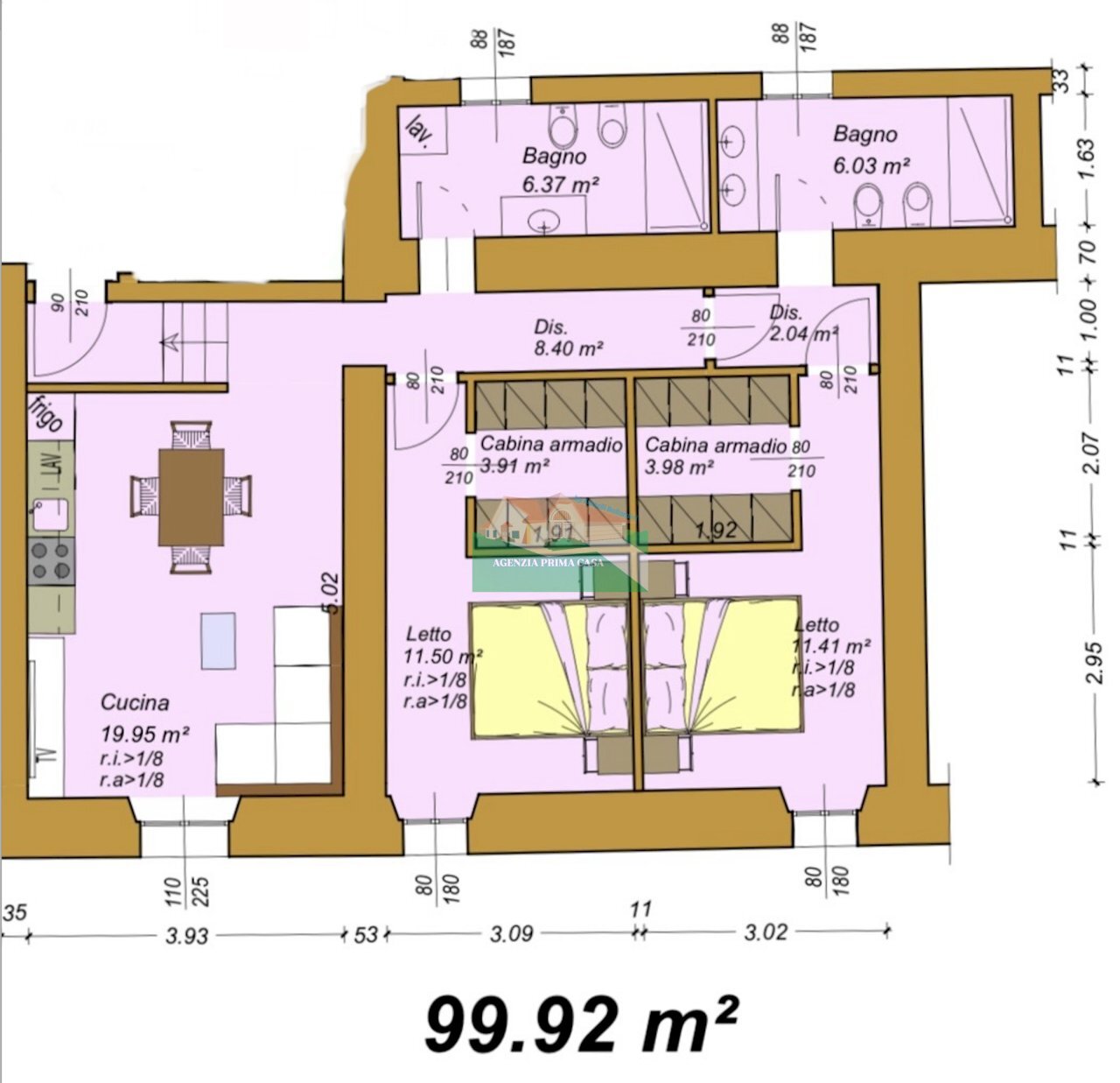 Screenshot 2026-03-13 alle 15.41.38.png - Appartamento Via Pellegrino Matteucci, Ravenna - planimetria 1
