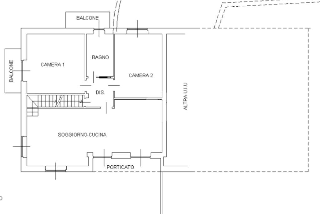 Porzione di casa Via Monsignor Carlo Bovero, Giaveno - planimetria 1