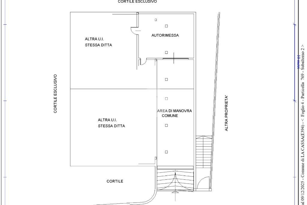 Villa Via Cambarlèt, La Cassa - planimetria 1
