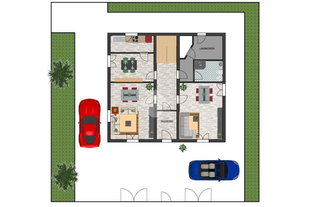 Villa via Marco Polo Interna, Carpi - planimetria 1