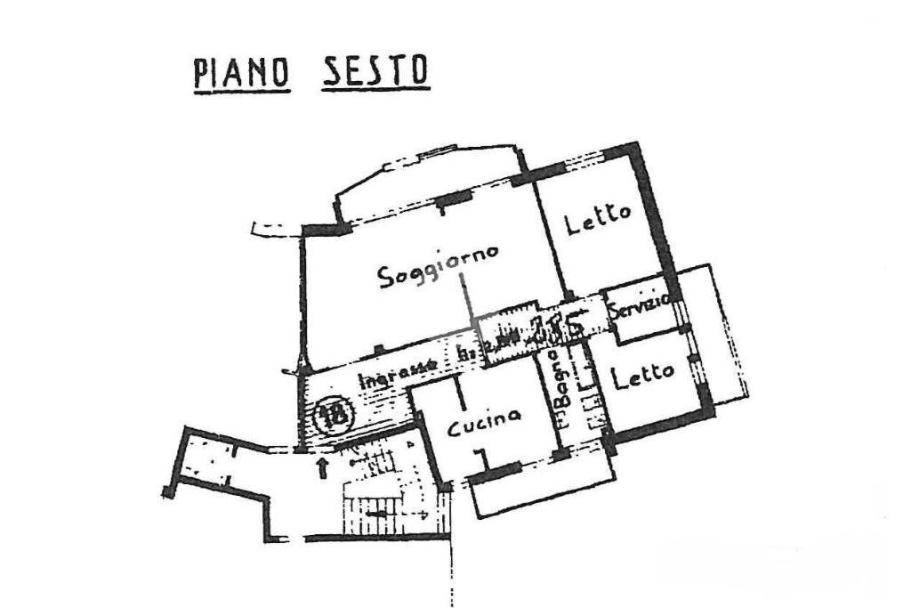Quadrilocale Via P. Crotta, Cascinette d'Ivrea - planimetria 1
