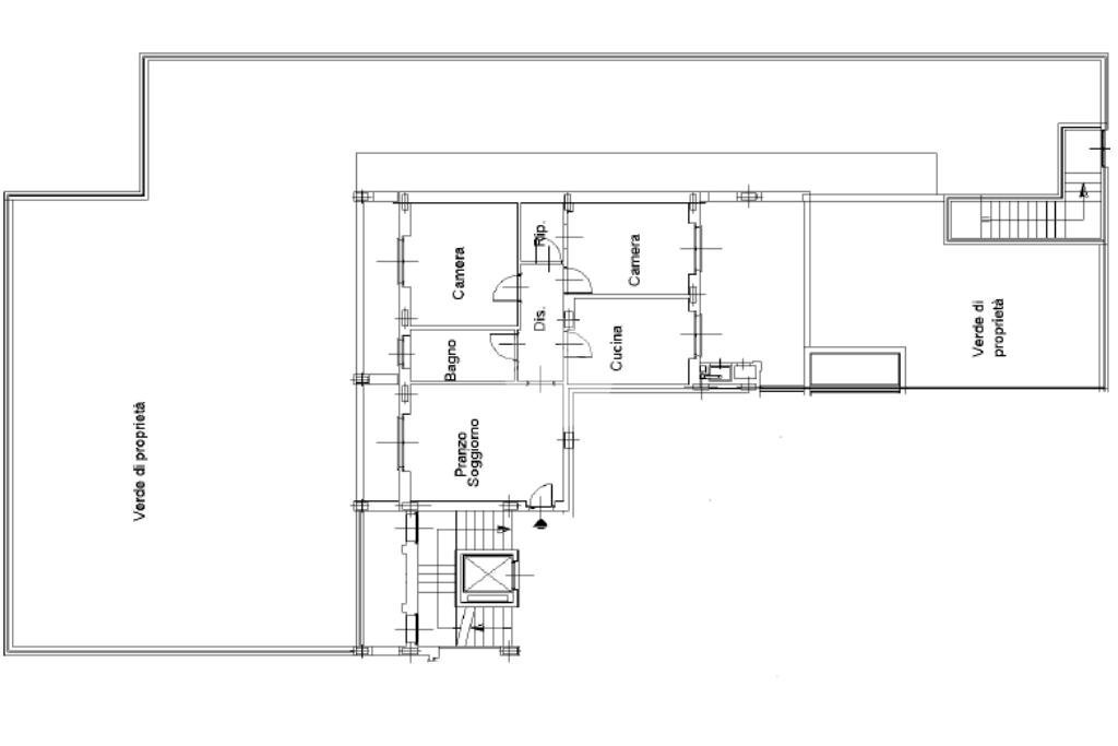 Quadrilocale Via Pellerino, Piossasco - planimetria 1