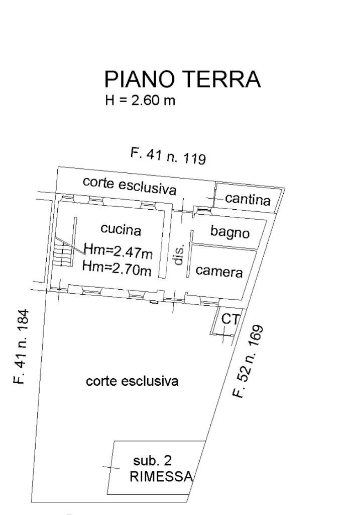 Casa semi indipendente Via isolabella, Poirino - planimetria 1