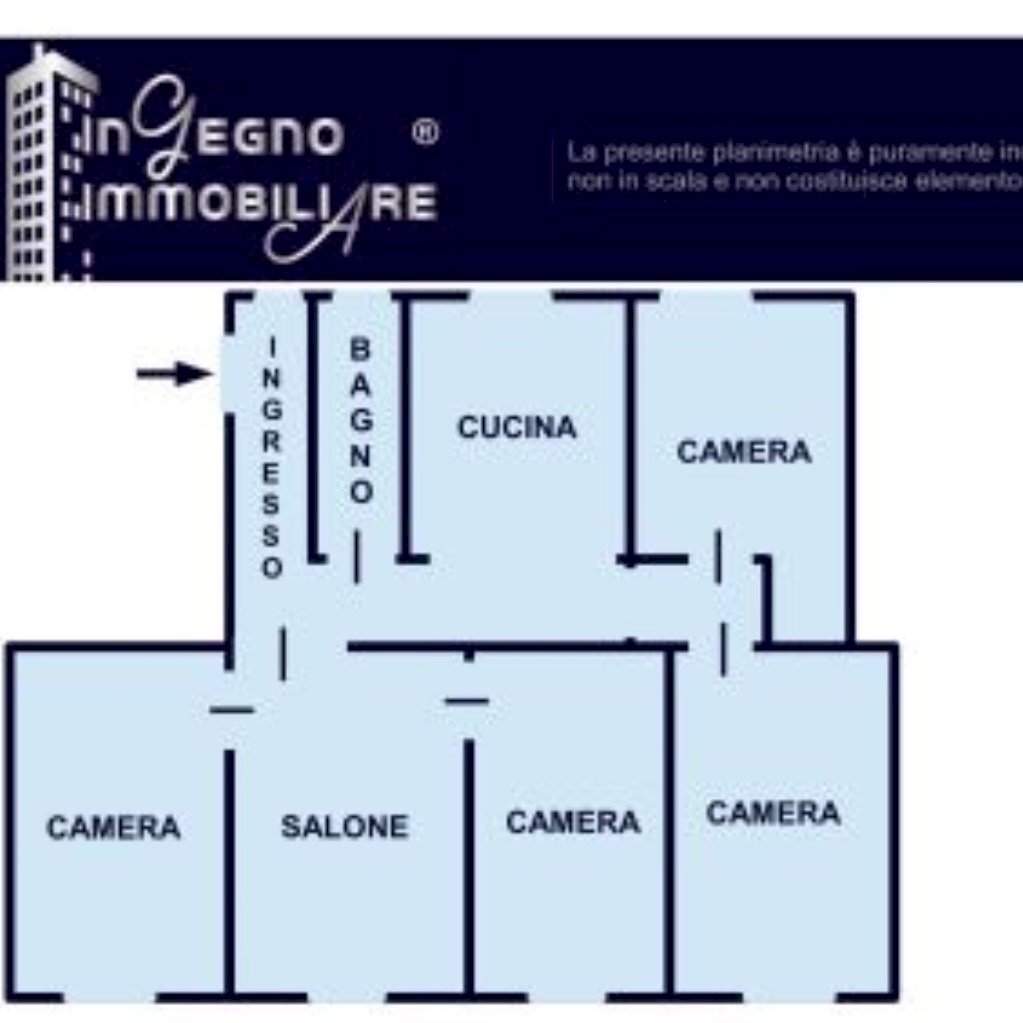 Appartamento Corso Regina Margherita, Torino (zona Valdocco) - planimetria 1