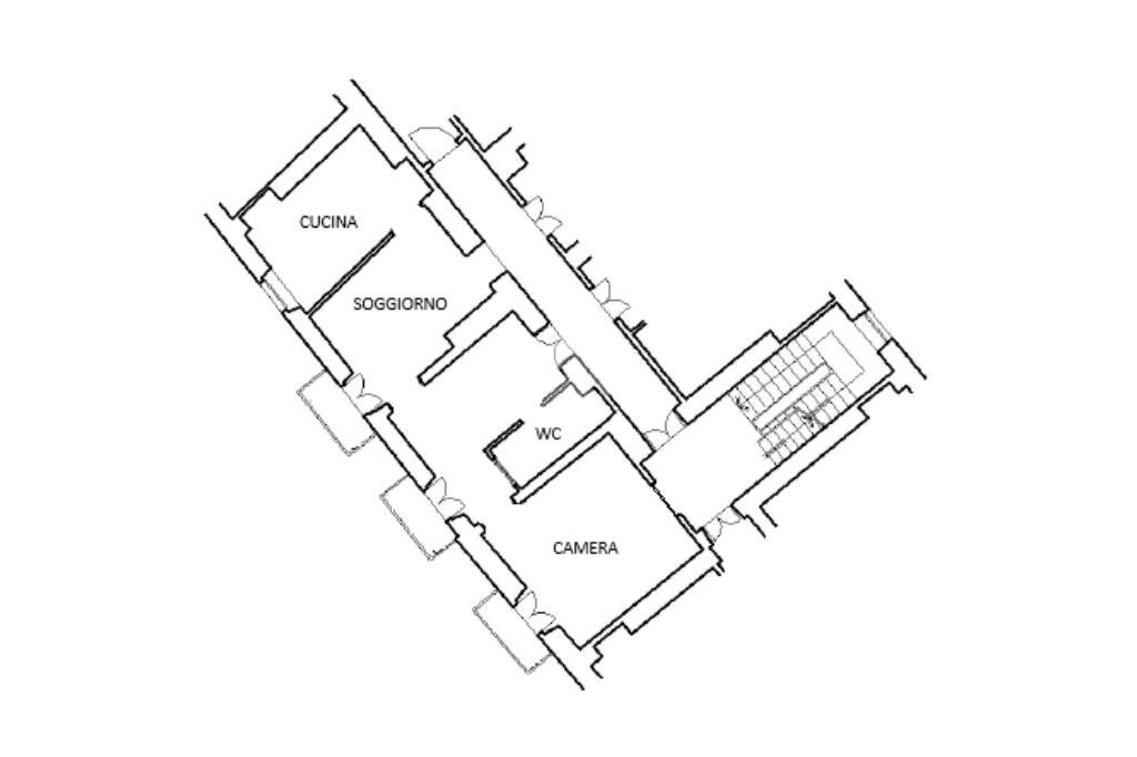Trilocale Via Cuniberti, Ivrea - planimetria 1