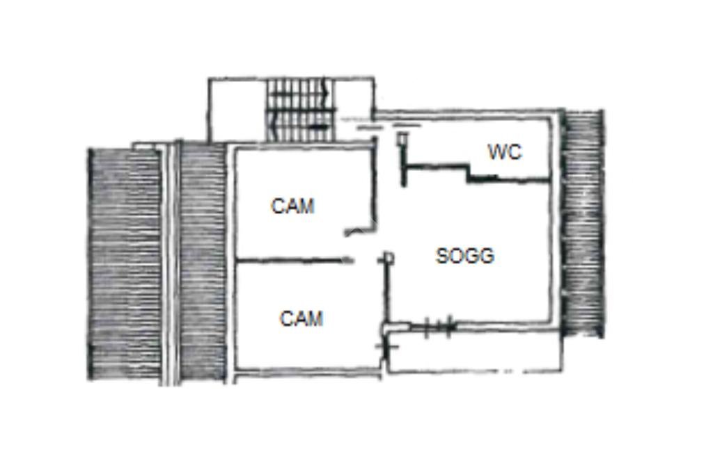 Three-room apartment Via Crea, Ivrea - floor plans 1