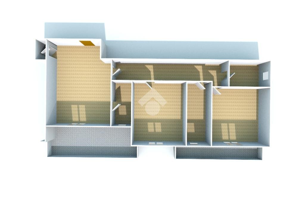 Four-room apartment Via Dante, Incisa Scapaccino - floor plans 1