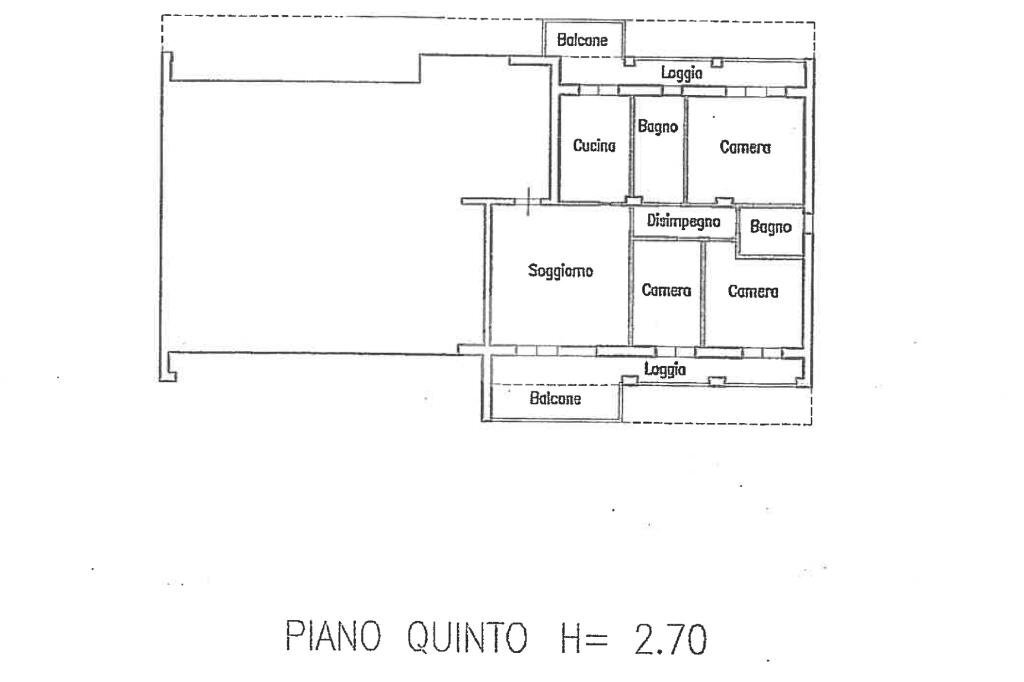 Quadrilocale Via Nevio Matteini, Rimini - planimetria 1