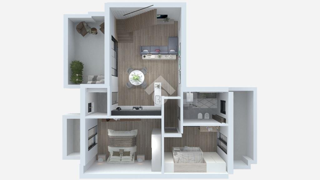 Quadrilocale Via Pascoli, Santarcangelo di Romagna - planimetria 1