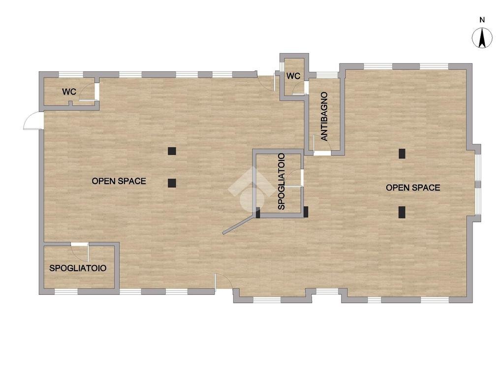 Laboratorio Via Filippo Anghileri, Milano - planimetria 1