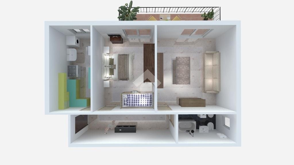 Bilocale Via Scialoia vittorio, Milano (zona Dergano) - planimetria 1