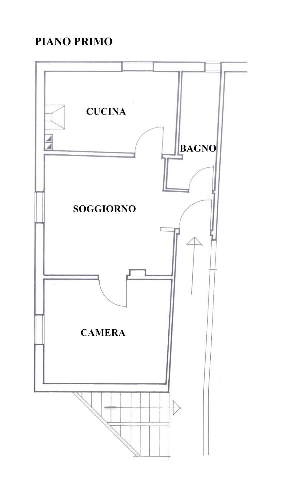 Three-room apartment via Giuseppe Massarenti, 264, Bologna (neighborhood Massarenti) - floor plans 1