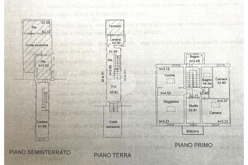 Villa a Schiera Via S. Giuliano, Rimini - planimetria 1