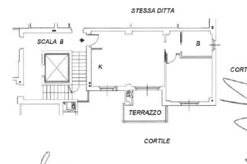 Bilocale Via S. Giuseppe Cottolengo, Milano - planimetria 1