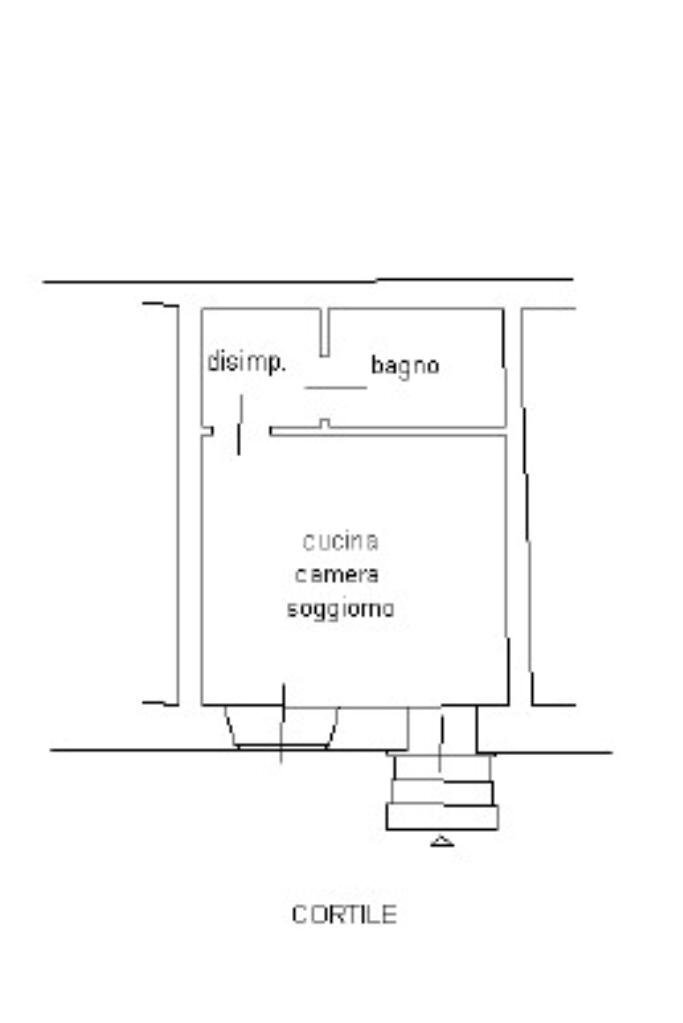 One-room apartment via Accademia, Milano (neighborhood Casoretto) - floor plans 1