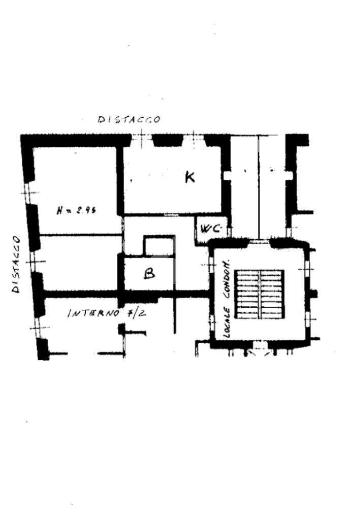 Appartamento Piazza Palmetta, Genova (zona Sampierdarena) - planimetria 1