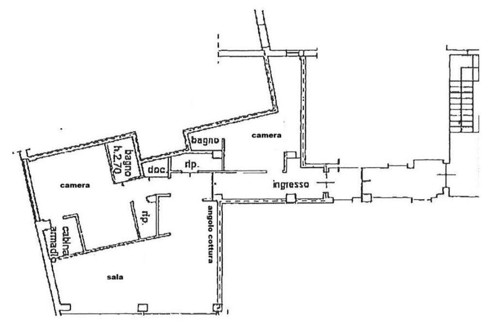 Quadrilocale Via Guglielmo Marconi, Bologna (zona Centro Storico) - planimetria 1