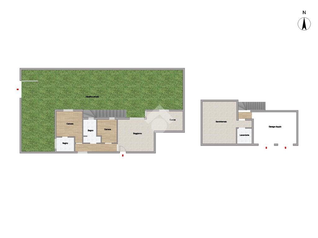 Trilocale Via Cascina Monza, Cornaredo - planimetria 1