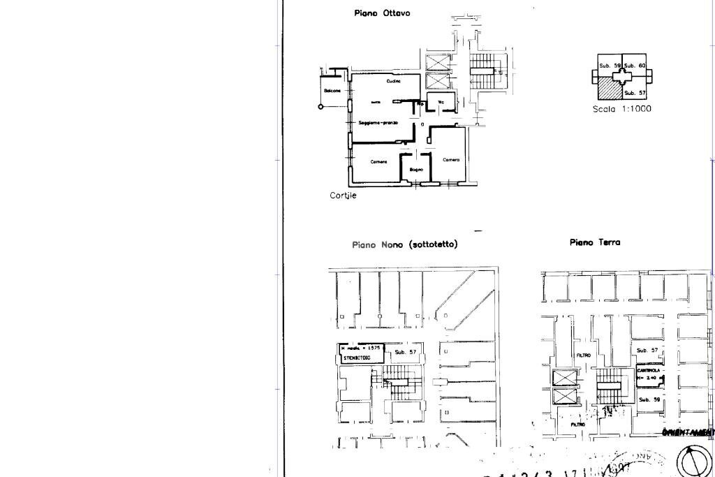 Trilocale Via Stelvio, Cusano Milanino - planimetria 1