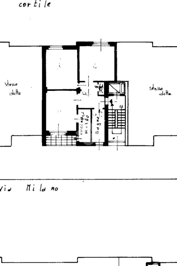 Trilocale Via milano, Vittuone - planimetria 1