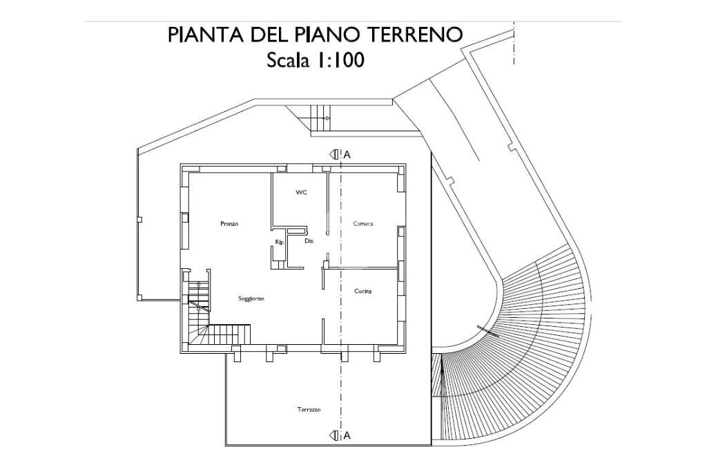 Villa Borgata Coletto, Rubiana - planimetria 1
